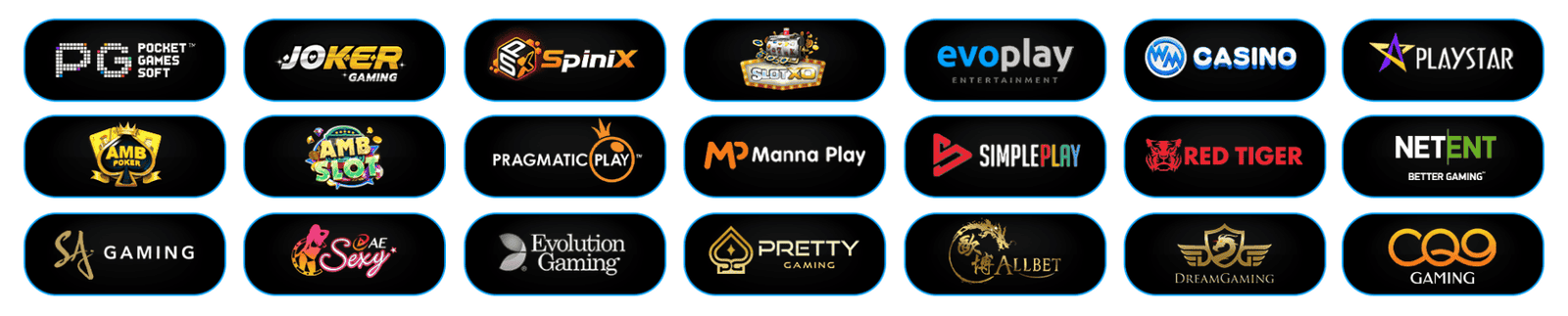 รวมเค่ายเกมสล็อต